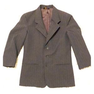 Grey Pinstripe size 14 boys suit coat